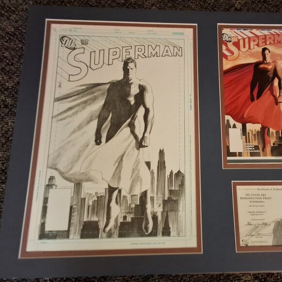 Alex Ross SIGNED COA Superman #675 DC Cover Art Repro. Limited Edition#155 Print - Picture 2 of 8